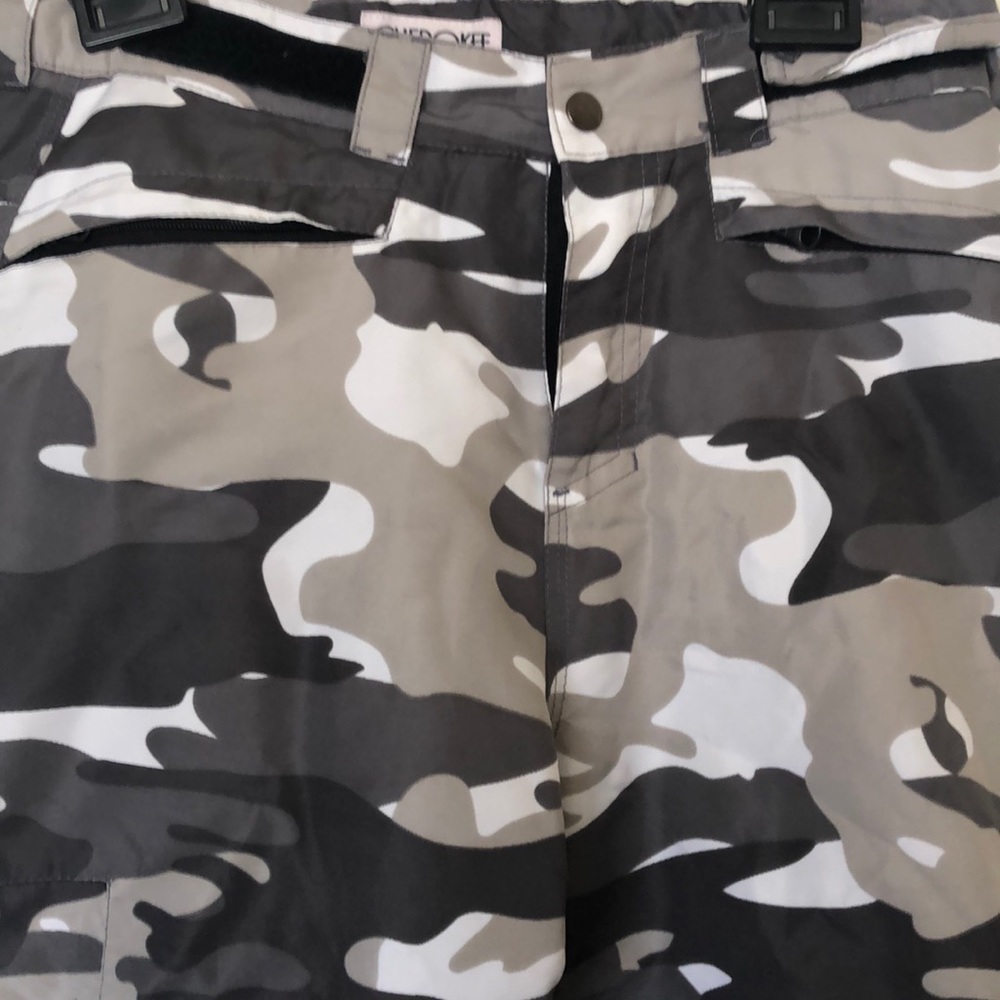Grey camouflage insulated fatigues